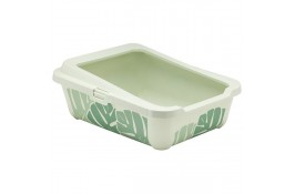 Moderna Hercules Eden туалет с бортиком для кошек (светло-зеленый) 51х39х19 см