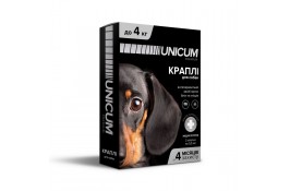 Unicum PREMIUM капли от блох и клещей для собак 0-4 кг.