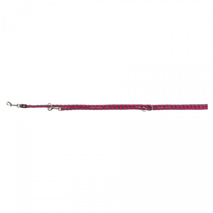 Trixie Cavo поводок-перестежка для собак мини и средних пород цвета фуксия/графит размер: S-M 2м/12мм