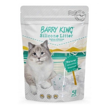 TM Barry King Silicone Litter Natural силикагелевый наполнитель для кошек без аромата 5 л
