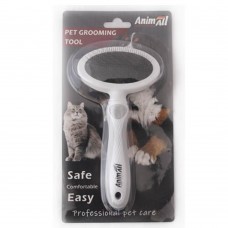 AnimAll Groom пуходерка для тварин розмір М (сіра)