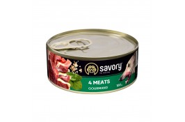 Savory Dog Gourmand 4 види м'яса 100g