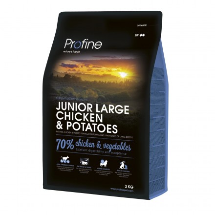 Profine Junior Large Breed сухий корм для цуценят і юніорів великих порід з куркою 3 кг