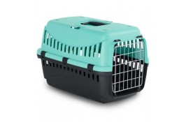 Bergamo Gipsy 1 Small Blue переноска с металлической дверцей для кошек и собак до 6 кг (синяя)