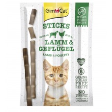GimCat Sticks Lamb and Poultry - ласощі для котів, з ягням і птицею 4шт.