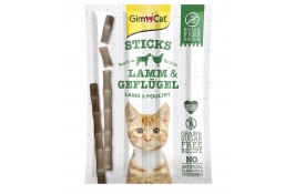 GimCat Sticks Lamb and Poultry - ласощі для котів, з ягням і птицею 4шт.