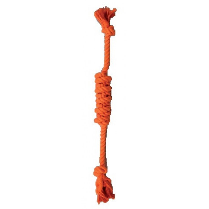 Croci Juice игрушка для собак "Канат с узловой серединой" (оранжевый) 43 см