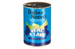 Dolina Noteci Superfood влажный корм с телятиной и бараниной 400 г