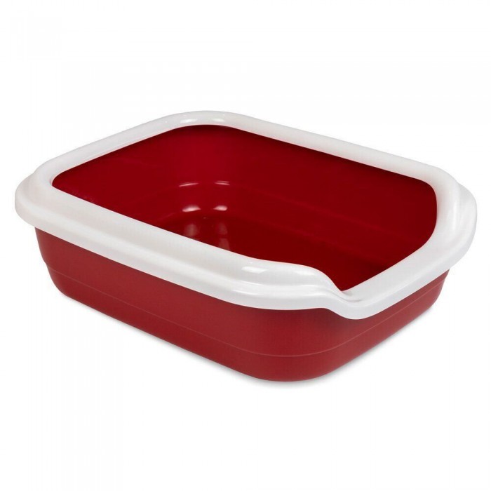 Comfort L туалет для кошек с бортиком бордо 49х39х15 см