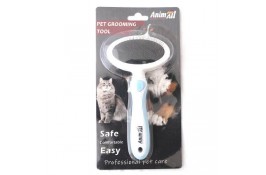 AnimAll Groom пуходерка для тварин розмір М (блакитна)