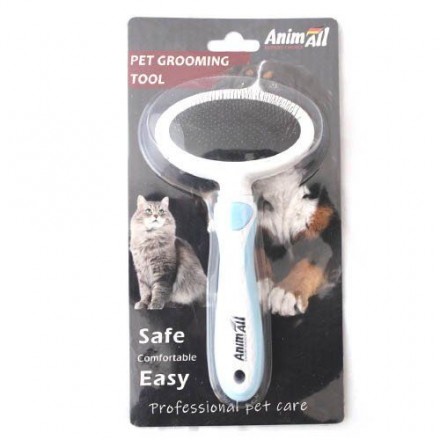 AnimAll Groom пуходерка для животных размер М (голубая)