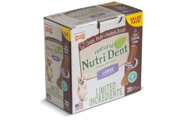 Nylabone Nutri Dent Natural Filet Mignon Large лакомство со вкусом филе миньон для собак крупных пород 20шт/уп