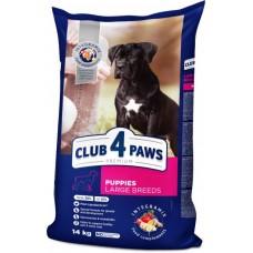 Club 4 Paws Adult Premium сухой корм для щенков крупных пород с курицей 14 кг