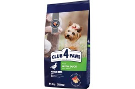 Club 4 Paws Premium Adult Small Breed Duck сухой корм для собак малых пород с уткой 14 кг