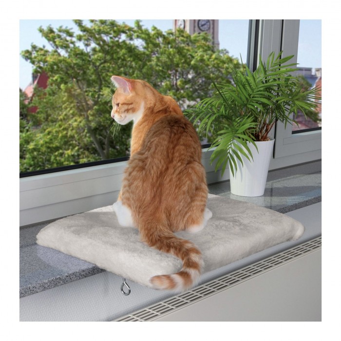 Trixie Cosy Place мягкий лежак на подоконник для кошек 51*36 см