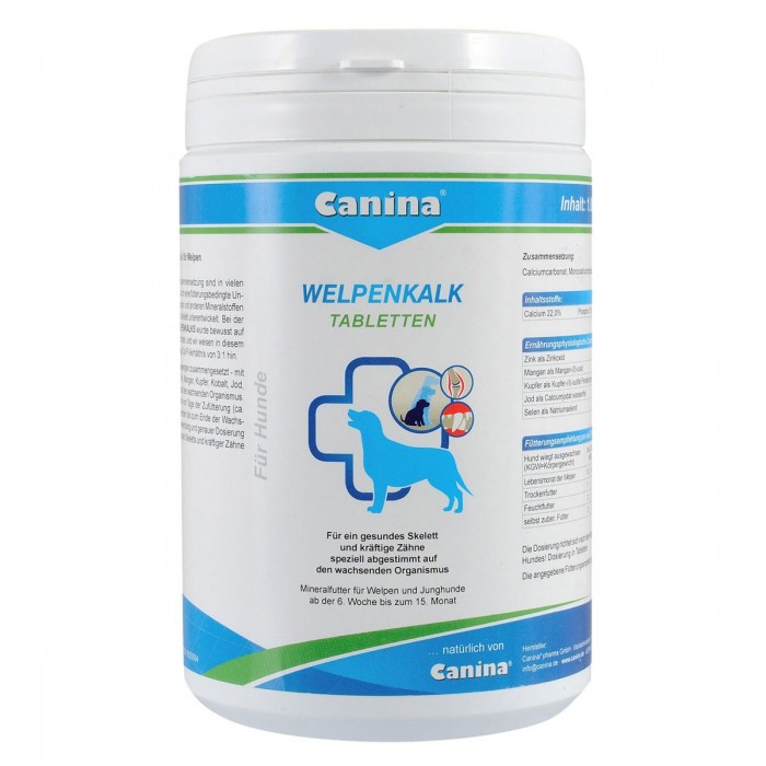 Canina Welpenkalk минеральный комплекс для щенков 1 кг