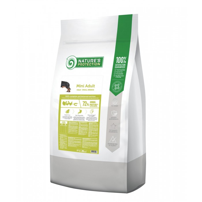 Nature's Protection Mini Adult Small Breeds сухий корм для дорослих собак малих порід 18 кг