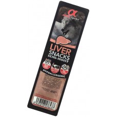 Alpha Spirit Dog Snacks Liver напіввологі ласощі для собак з печінки 35г (кубики)