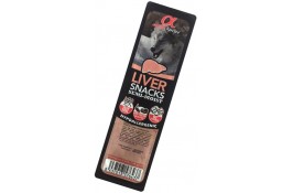 Alpha Spirit Dog Snacks Liver напіввологі ласощі для собак з печінки 35г (кубики)