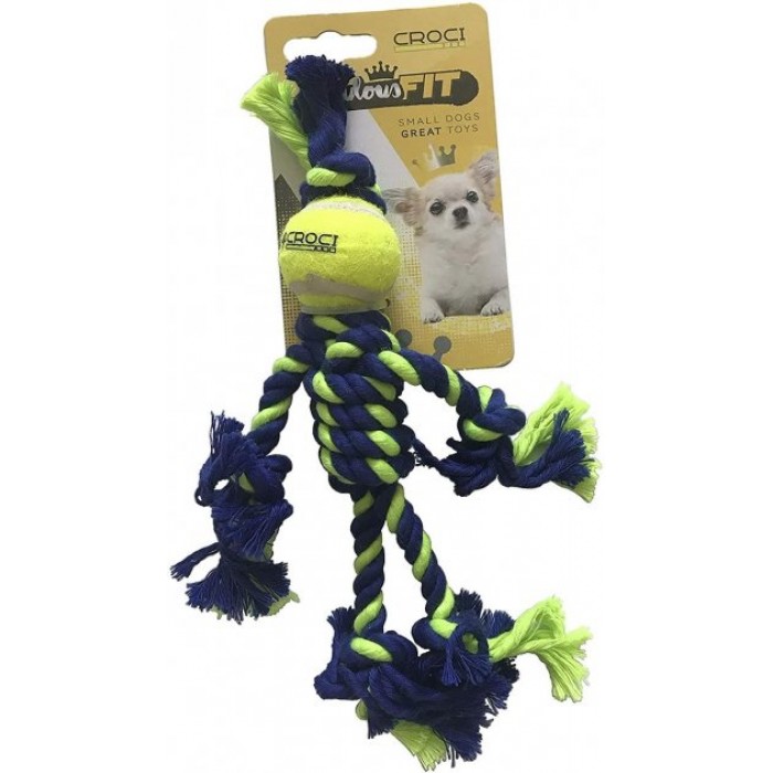 Croci іграшка для собак "Канатний чоловічок" (зелений) 25 см