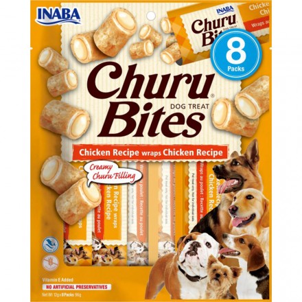 INABA Churu Bites лакомство для собак с курицей 12 г (8шт/уп)