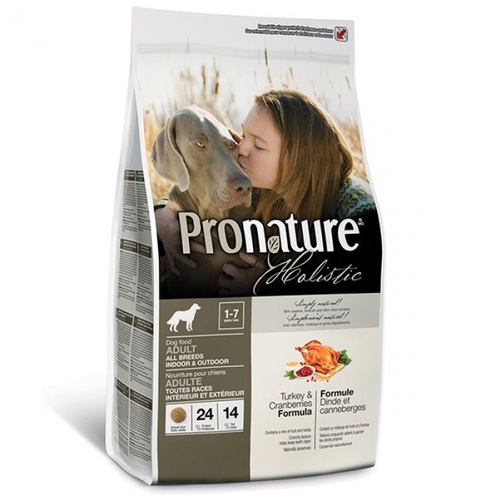 Pronature Holistic Dog Turkey & Cranberries сухий корм для собак з індичкою і журавлиною 13,6 кг