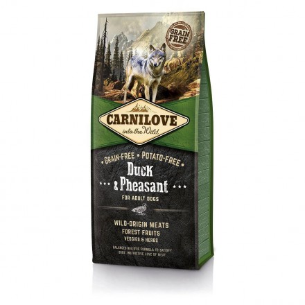 Carnilove Adult Duck and Pheasant с уткой и фазаном для взрослых собак 12 kg