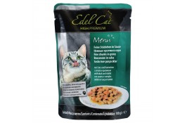 Edel Cat Шматочки з качкою і кроликом у соусі для котів, пауч 100g