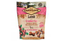 Ласощі Carnilove Dog Crunchy Snack з ягням та журавлиною для дорослих собак 200g