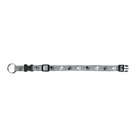 Trixie Silver Reflect ошейник для собак мини и средних пород светоотражающий (серый) S-M 30-45см/15мм