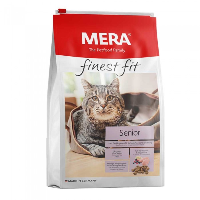 Mera finest fit Senior сухий корм для котів похилого віку з птицею та ягодами 0,4 кг