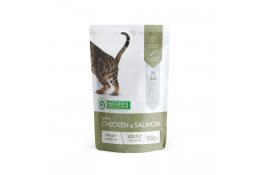 Nature's Protection Weight control with Chicken and Salmon влажный корм с курицей и лососем для кошек 100 г*12шт.
