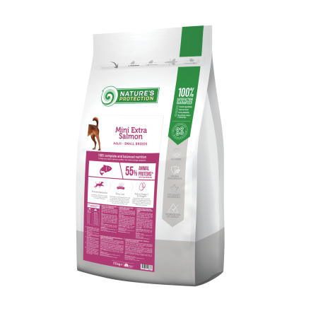 Nature's Protection Mini Extra Salmon Adult Small Breeds для малых пород с лососем 7,5кг