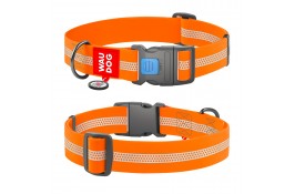 Collar WAUDOG Waterproof ошейник с QR паспортом и пластиковой фурнитурой для собак  S