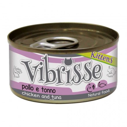 Vibrisse влажный корм для котят с тунцом и курицей 70 г