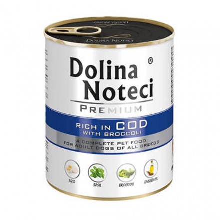Dolina Noteci Premium вологий корм для собак з тріскою та брокколі 800 г