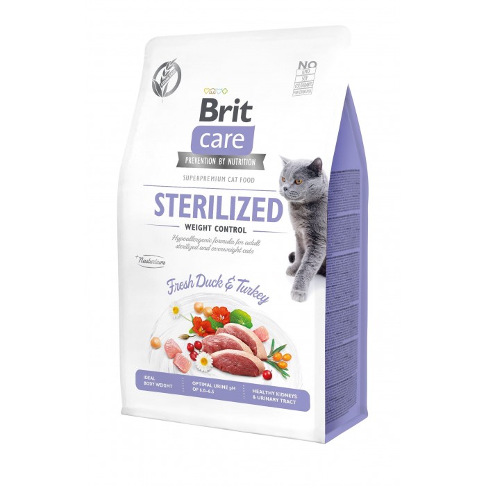 Brit Care Cat GF Sterilized Weight Control, (контроль ваги для стерелізованих)