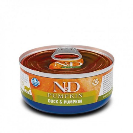 Farmina N&D Grain Free Pumpkin Duck Adult беззерновой влажный корм для кошек с тыквой и уткой 70 г