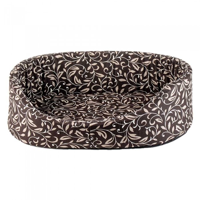 Пухнастики лежак для кошек и собак малых пород (шоколад) 44х30х13 см