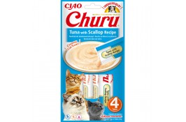 INABA Churu лакомство для кошек сливочный мусс с тунцом и гребешком 4 шт*14 г