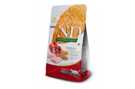 Farmina N&D низкозерновой сухой корм  для взрослых кошек с курицей и гранатом 1,5 кг