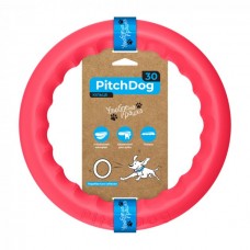 PitchDog игрушка для собак игровое кольцо (розовая) 28 см