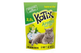Kotix Green Apple силикагелевый наполнитель для котов с ароматом зеленого яблока 3,8 л  