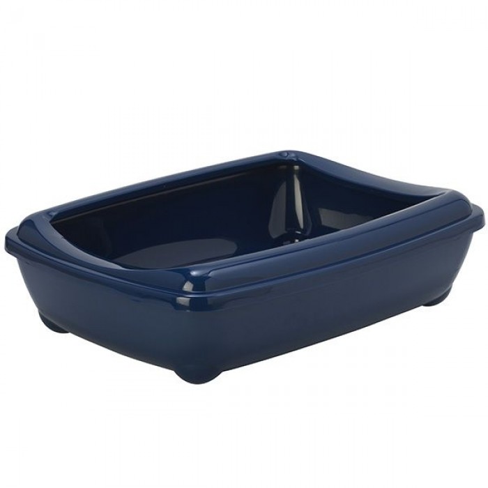 Moderna туалет для кошек с бортиком (черничный) 57х43х16,3 см
