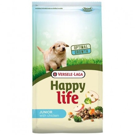 Happy Life Junior with Chicken сухой корм для щенков с курицей 3кг