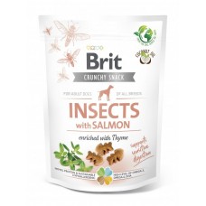 Brit Care Dog Crunchy Cracker Insects лакомства для собак с насекомыми, лососем и чебрецом 200г