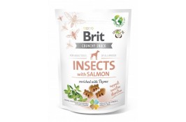 Brit Care Dog Crunchy Cracker Insects ласощі для собак з комахами, лососем та чебрецем 200г