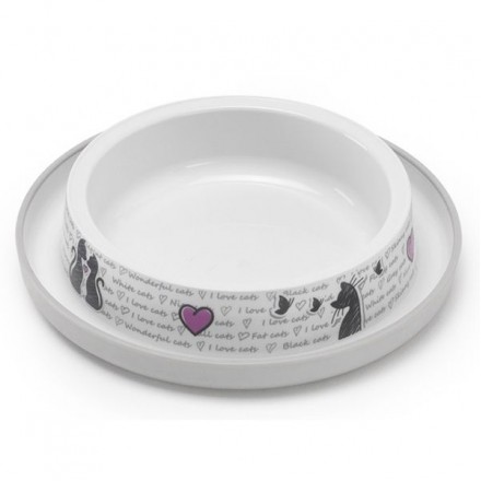 Moderna Trendy Dinner Cats in Love миска для кошек (белая) 210мл.