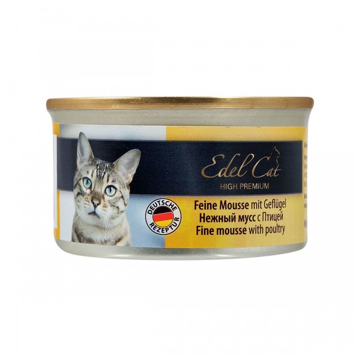 Edel Нежный мусс с птицей для кошек 85g