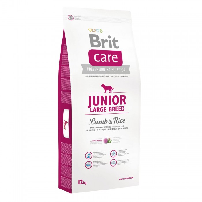 Brit Care Junior Large Breed Lamb and Rice сухий корм для цуценят великих порід 12 кг
